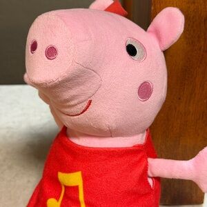 Peppa Pig Plush Toy - Pink and Red. Talking Pig.